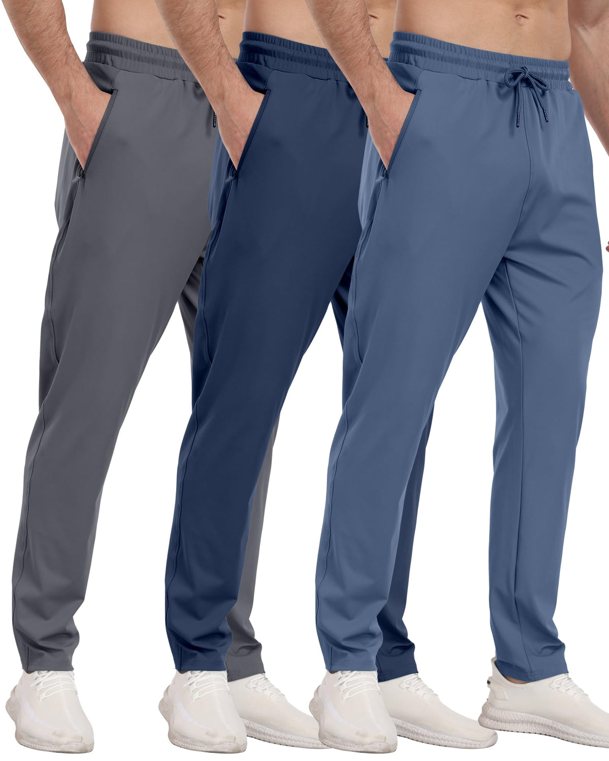 Men’s Zipper Pocket Athletic Joggers