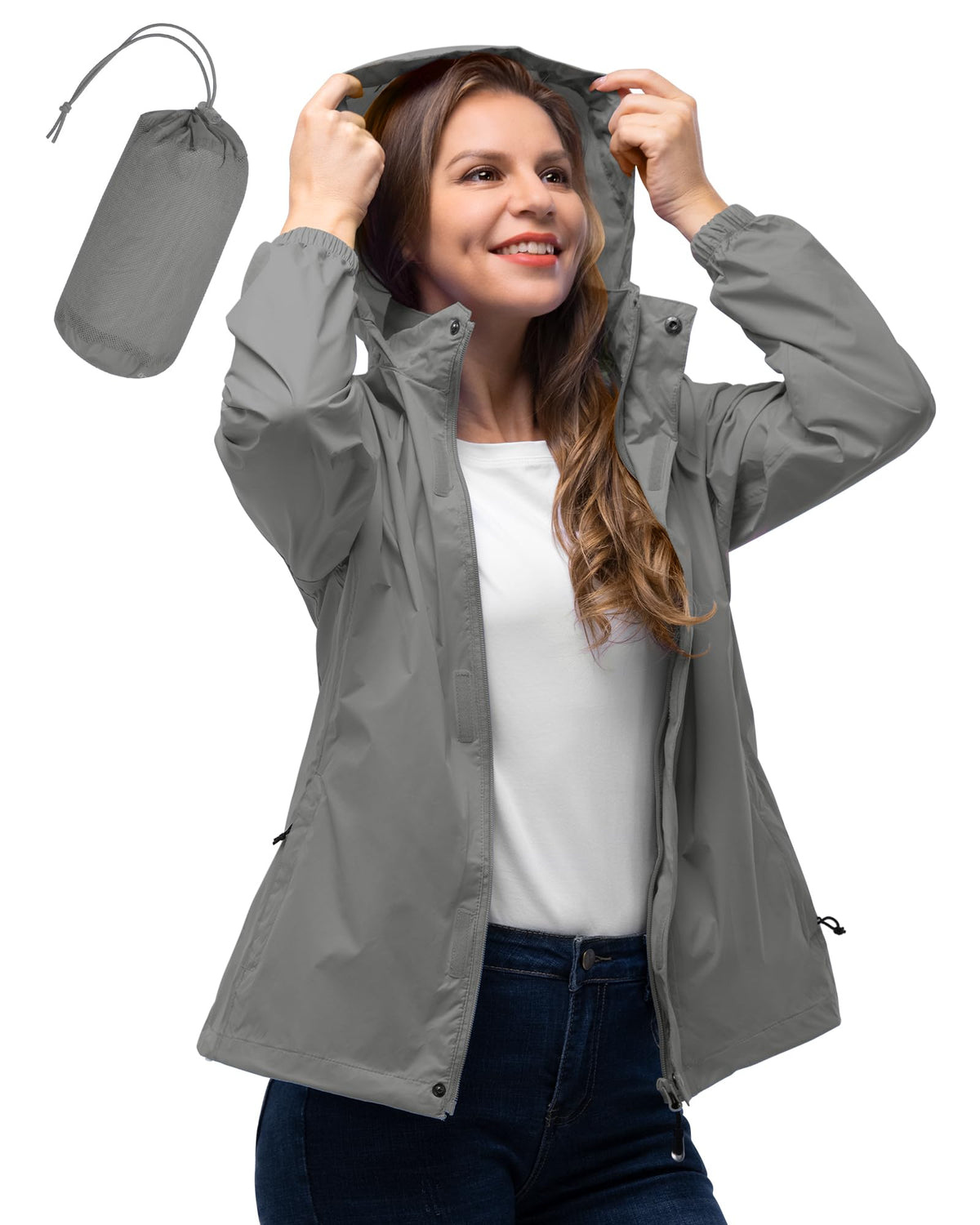 Women’s Packable Waterproof Rain Jacket
