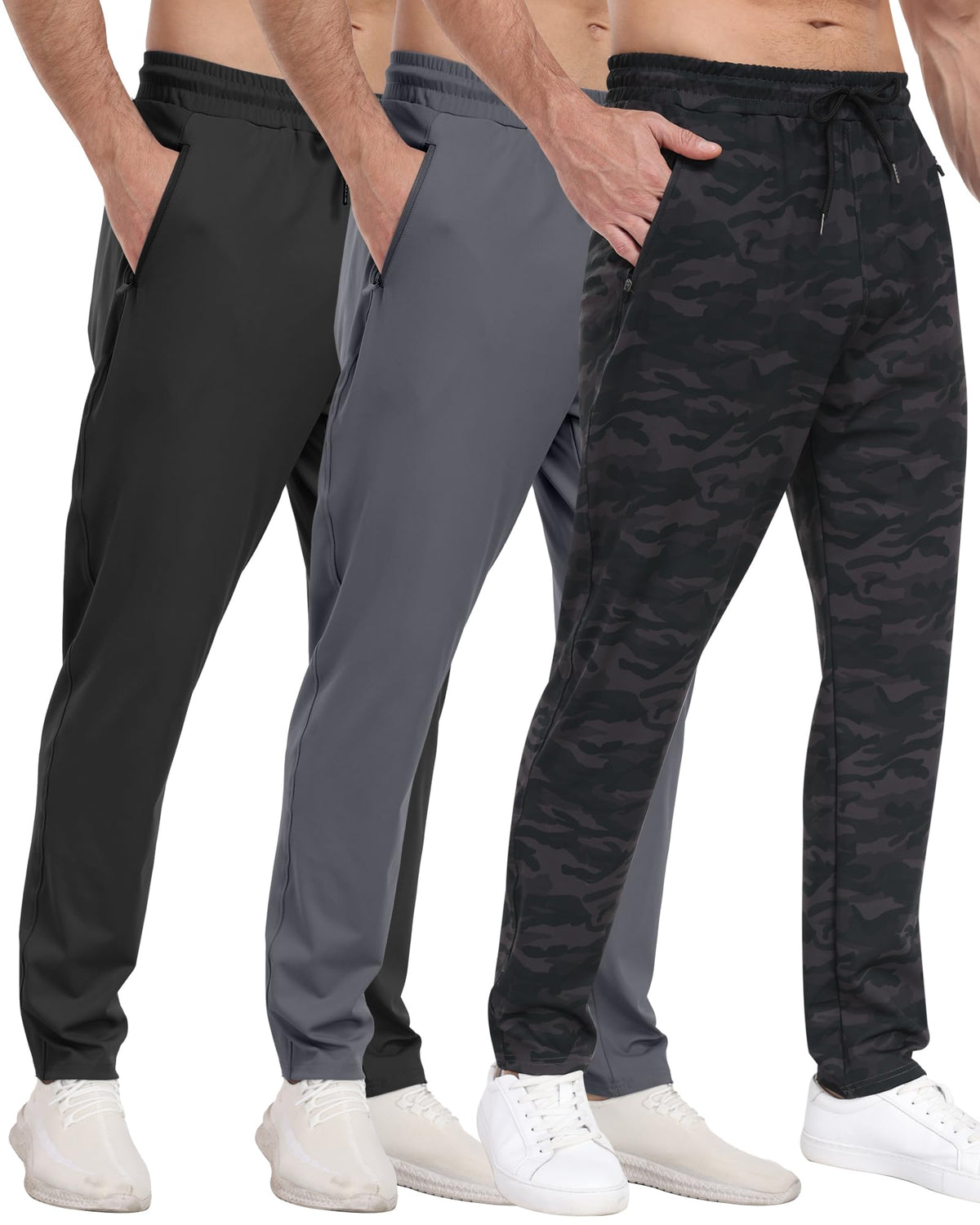 Men’s Zipper Pocket Athletic Joggers