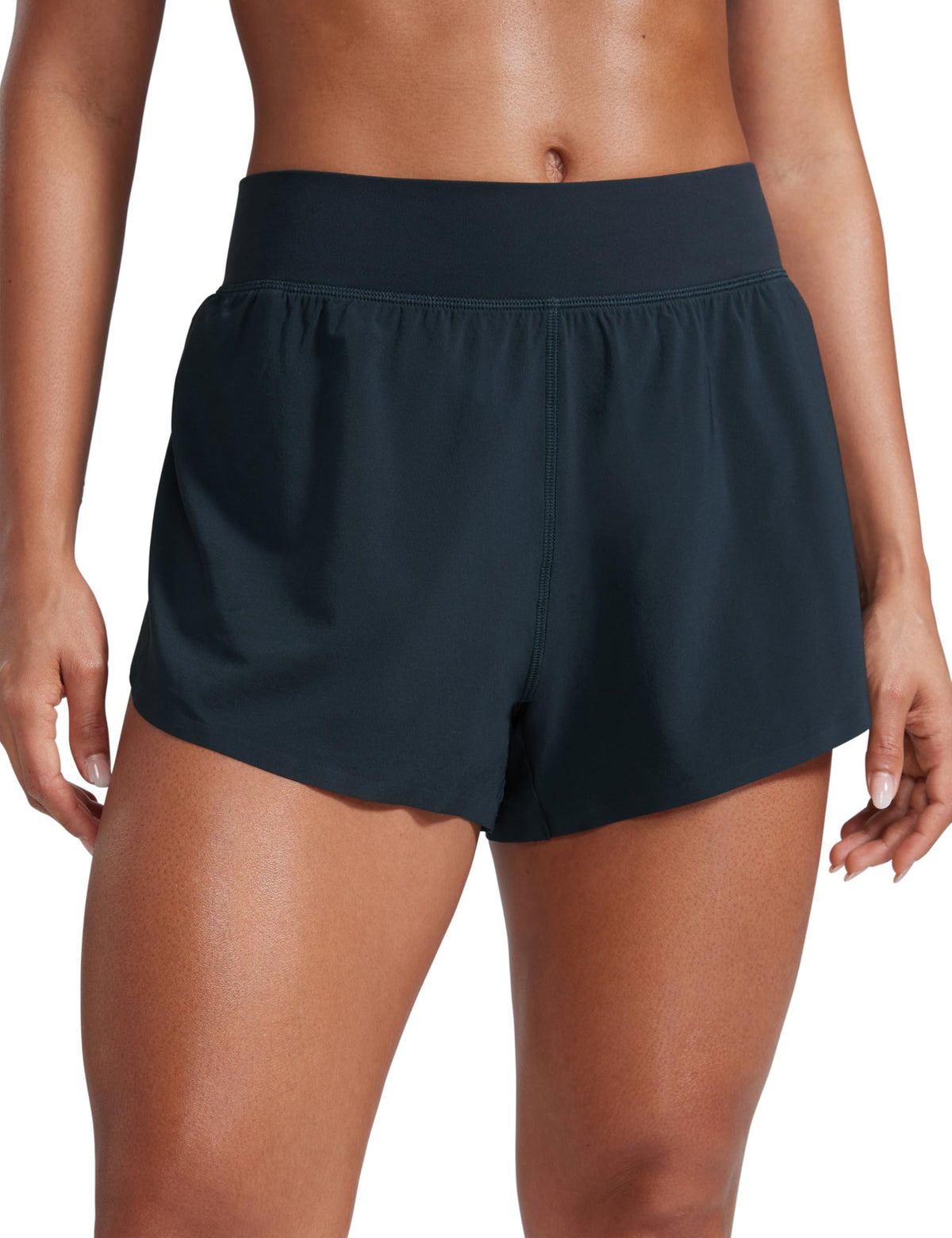CRZ YOGA High Waisted Split Running Shorts 3"