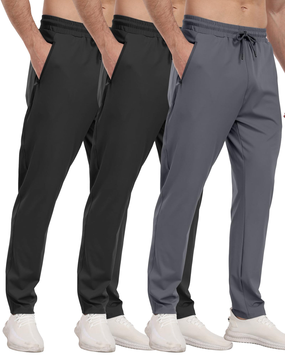 Men’s Zipper Pocket Athletic Joggers
