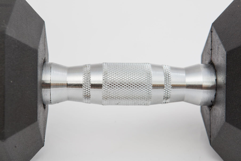 90LB Rubber Hex Dumbbell Set