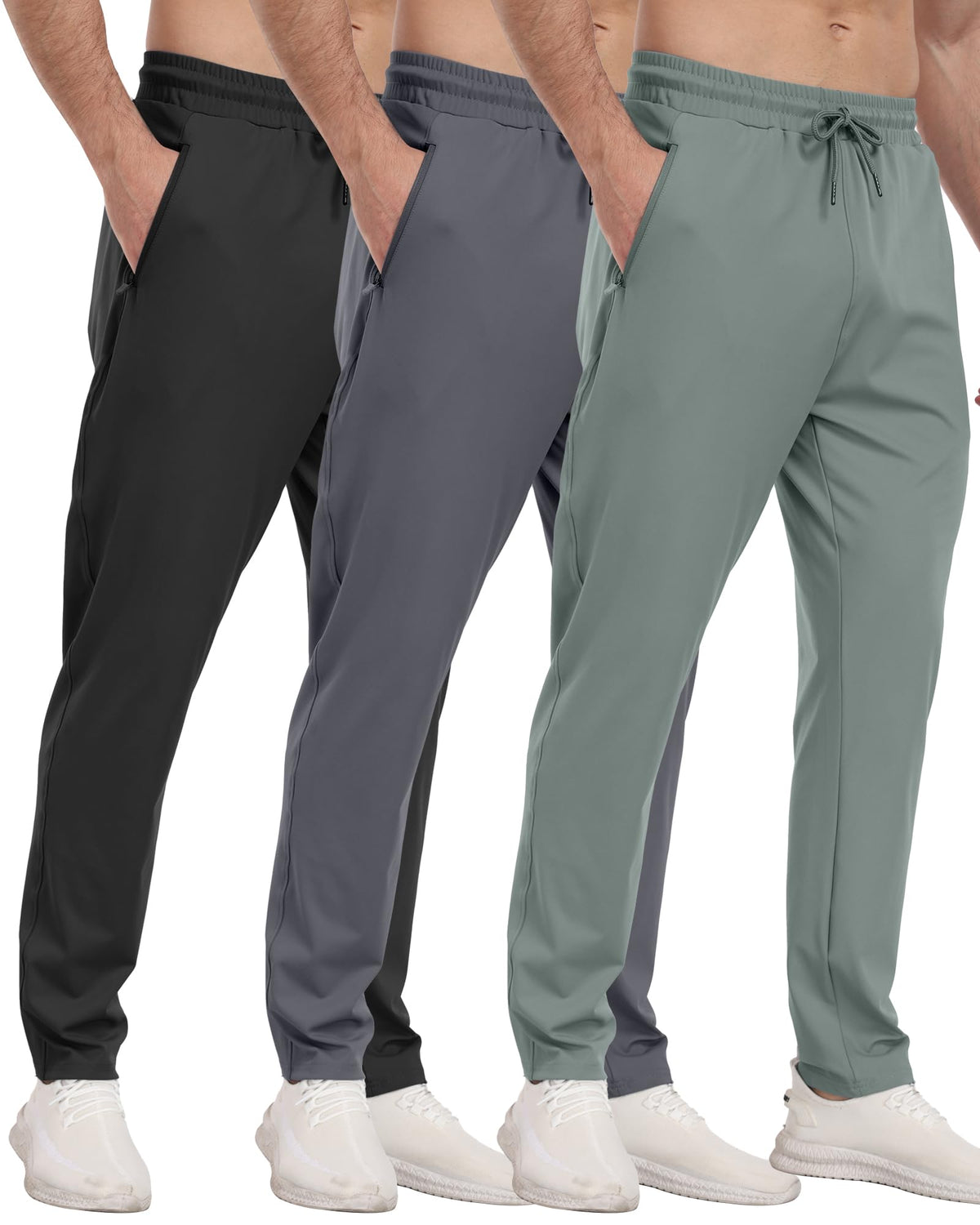 Men’s Zipper Pocket Athletic Joggers
