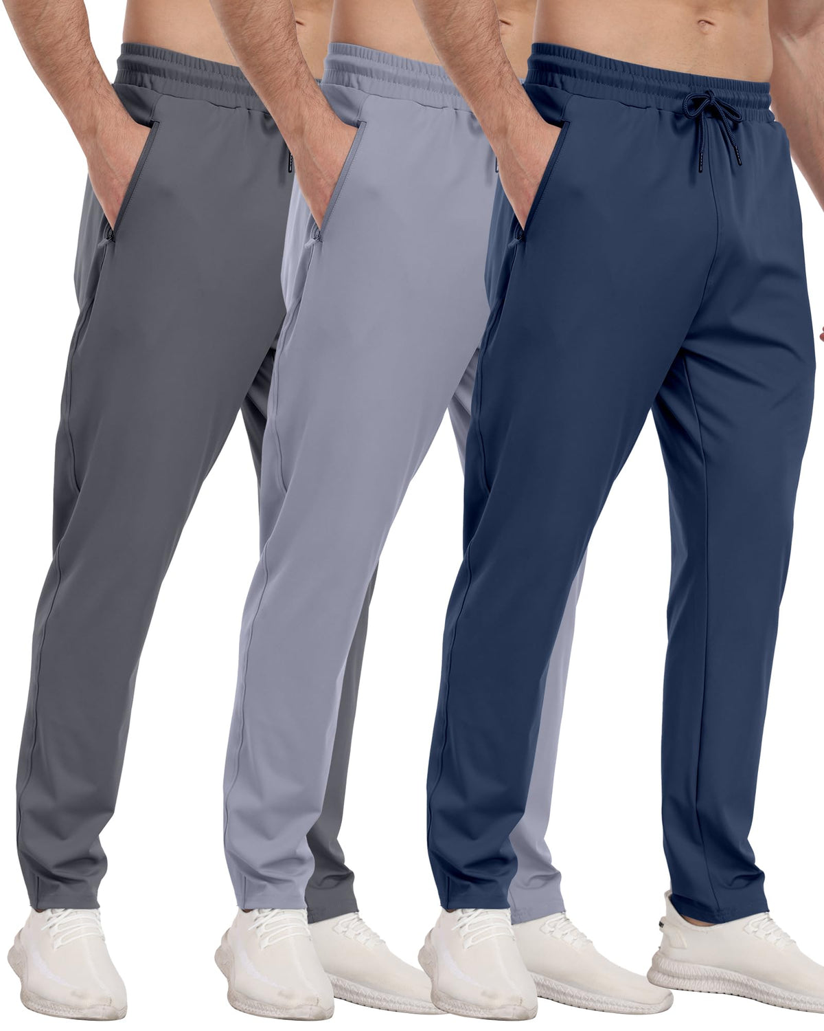 Men’s Zipper Pocket Athletic Joggers