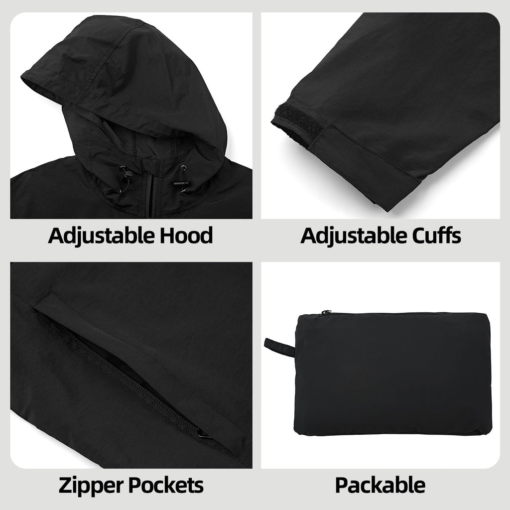 Men’s Packable Hooded Windbreaker