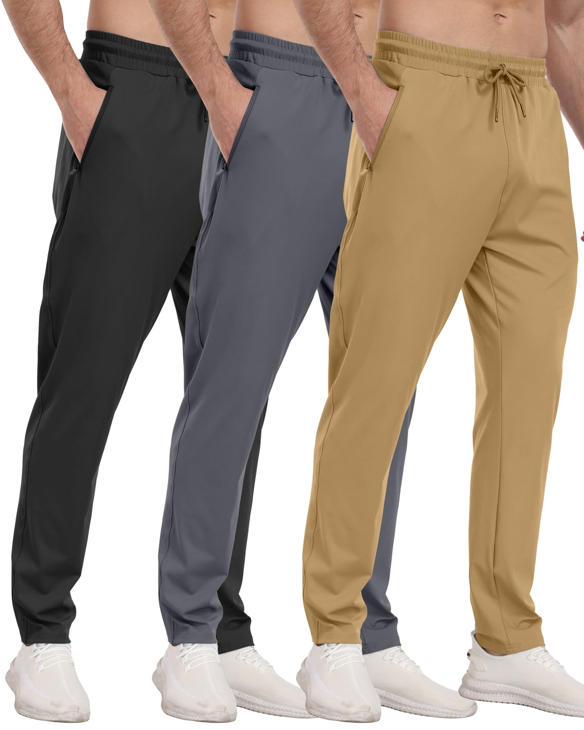 Men’s Zipper Pocket Athletic Joggers