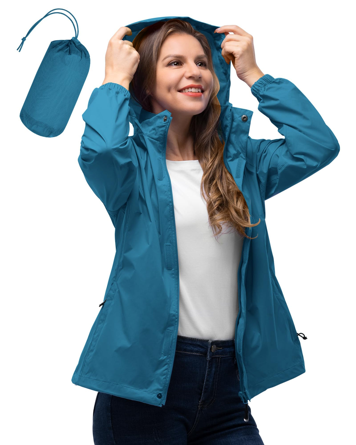Women’s Packable Waterproof Rain Jacket