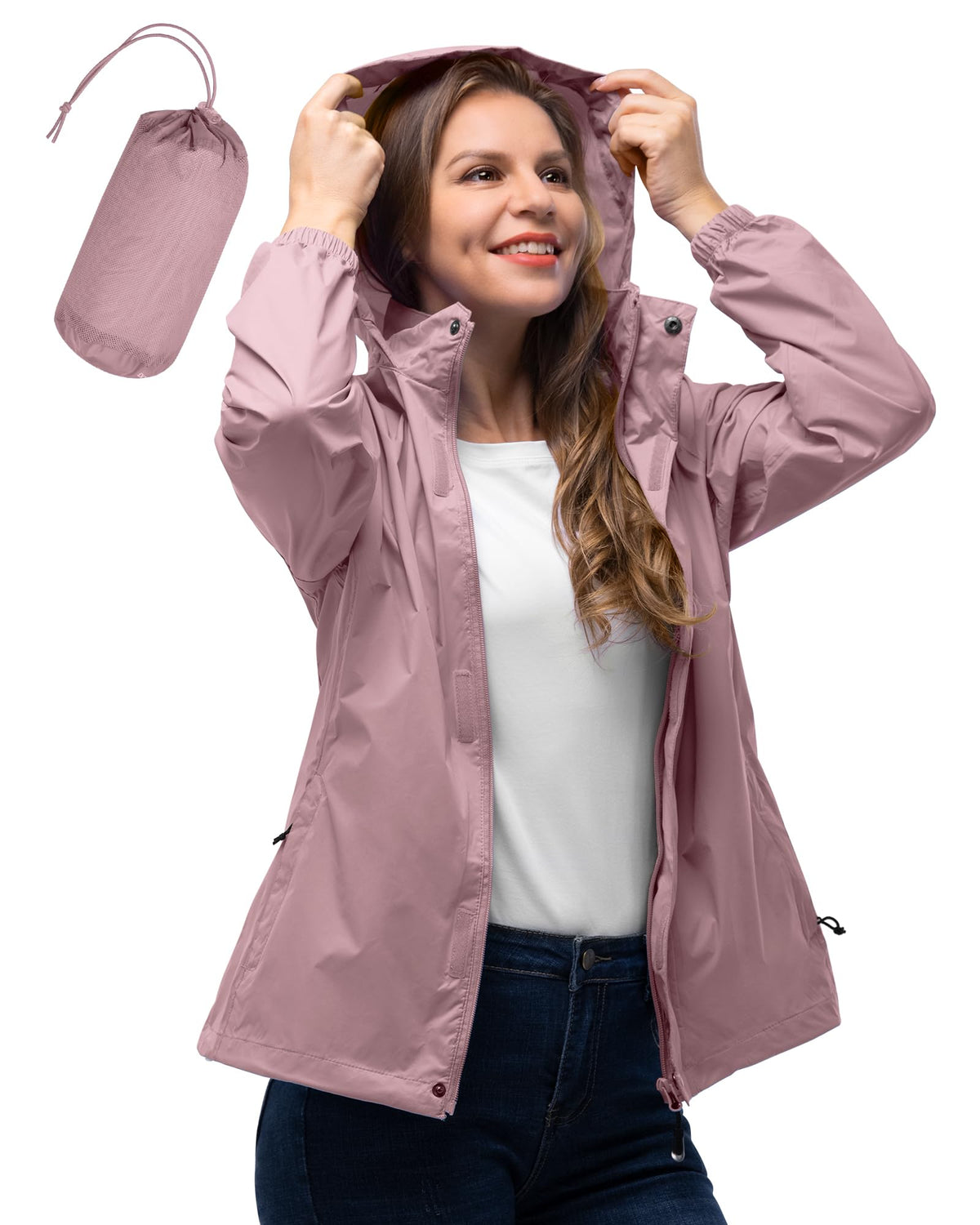 Women’s Packable Waterproof Rain Jacket