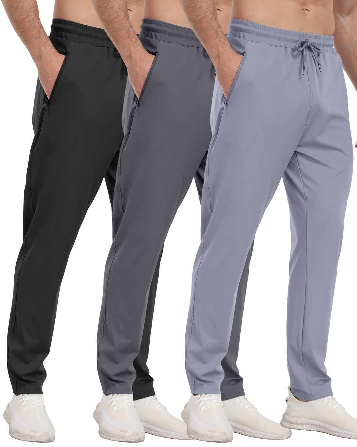 Men’s Zipper Pocket Athletic Joggers