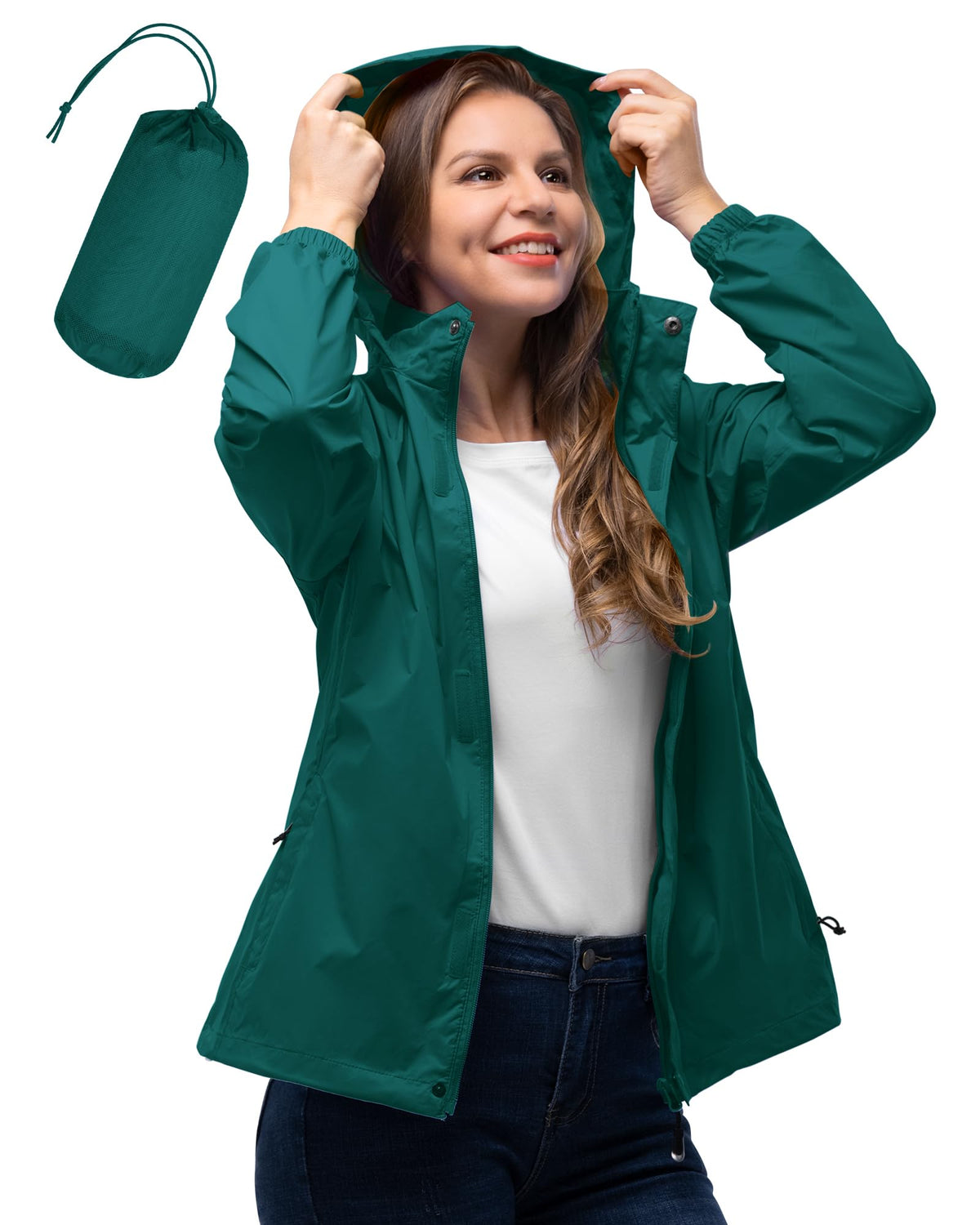 Women’s Packable Waterproof Rain Jacket