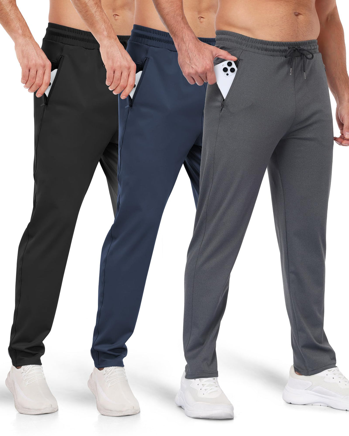 Men’s Zipper Pocket Athletic Joggers