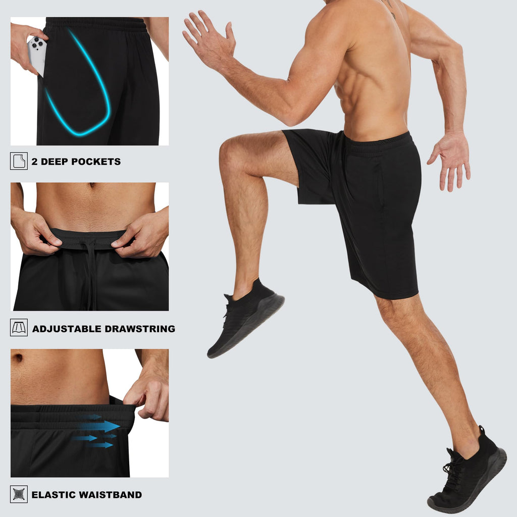 Profectors Men's Athletic Shorts with Pockets Activewear Workout