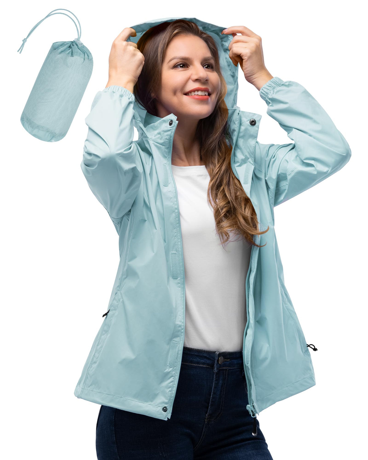 Women’s Packable Waterproof Rain Jacket