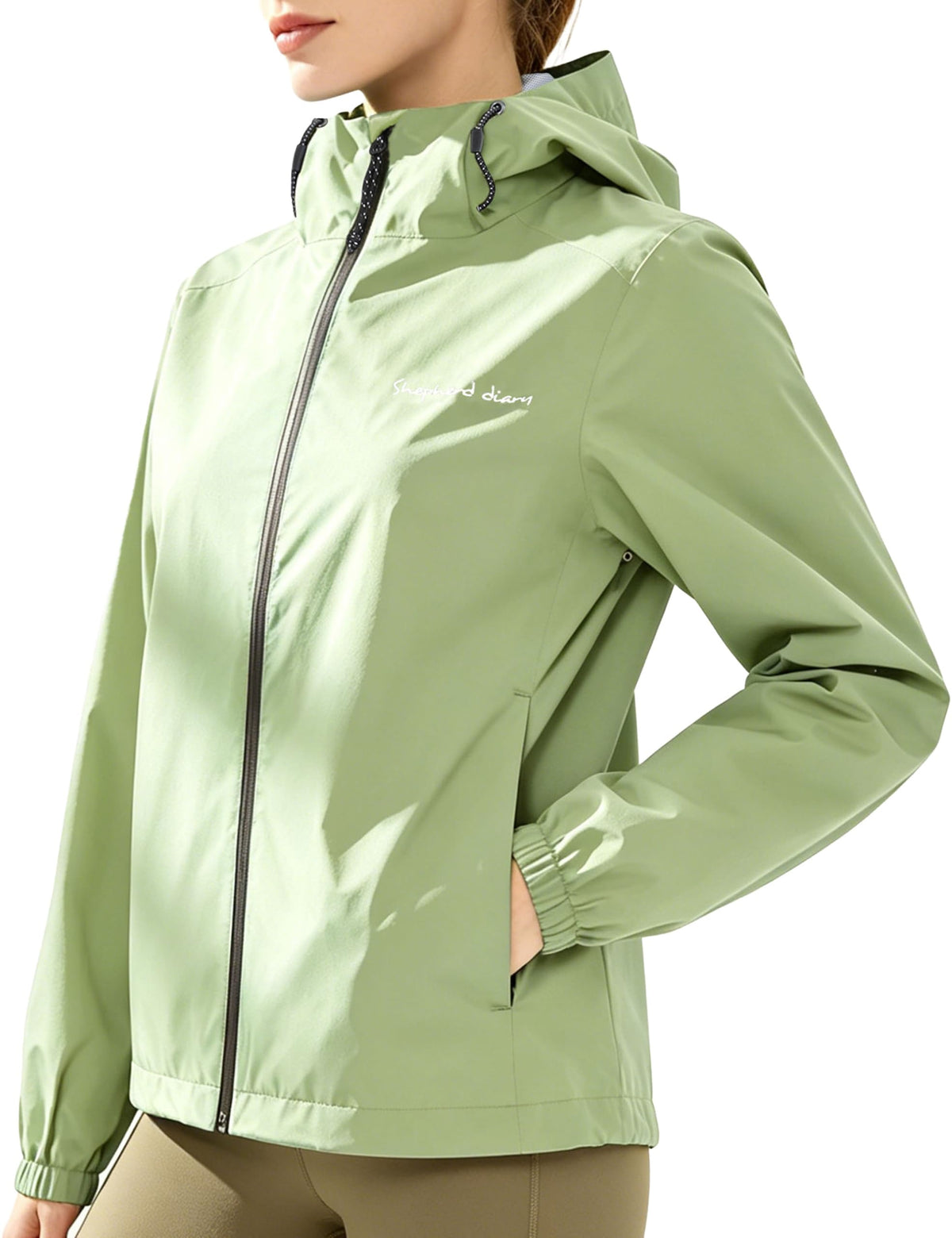 Women’s Waterproof Hooded Windbreaker
