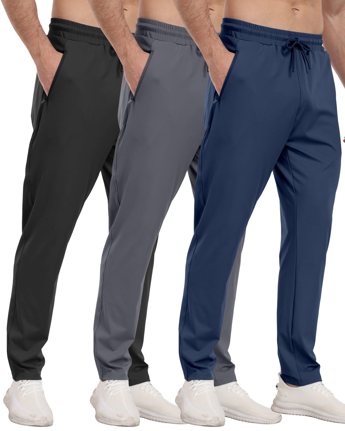 Men’s Zipper Pocket Athletic Joggers