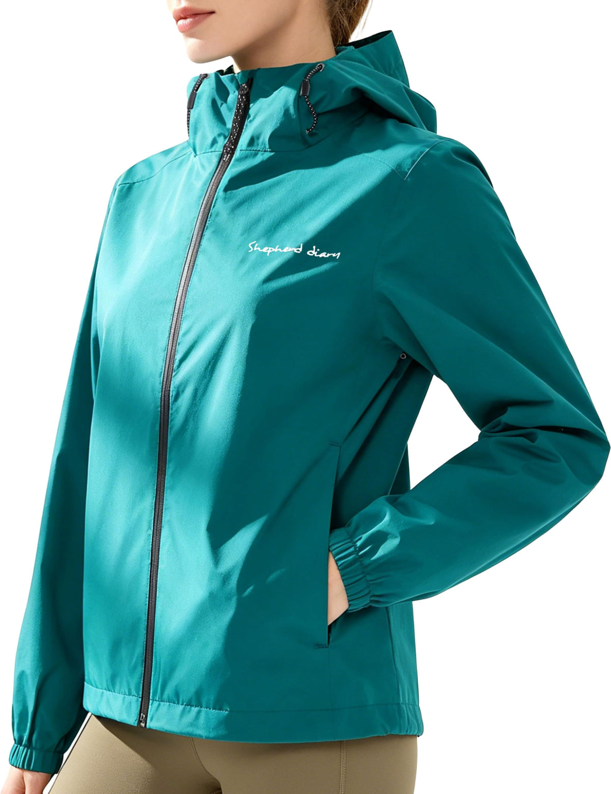 Women’s Waterproof Hooded Windbreaker