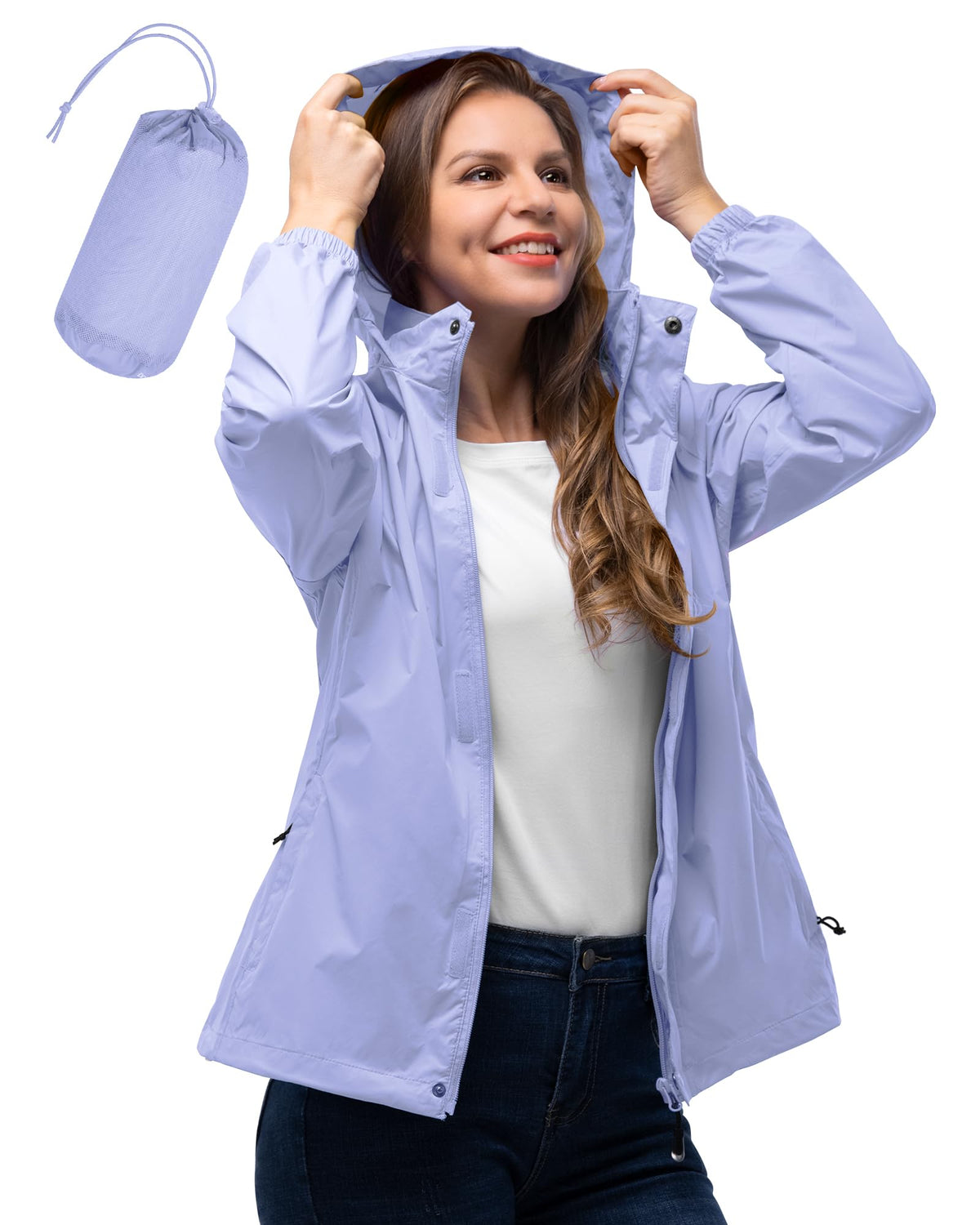 Women’s Packable Waterproof Rain Jacket