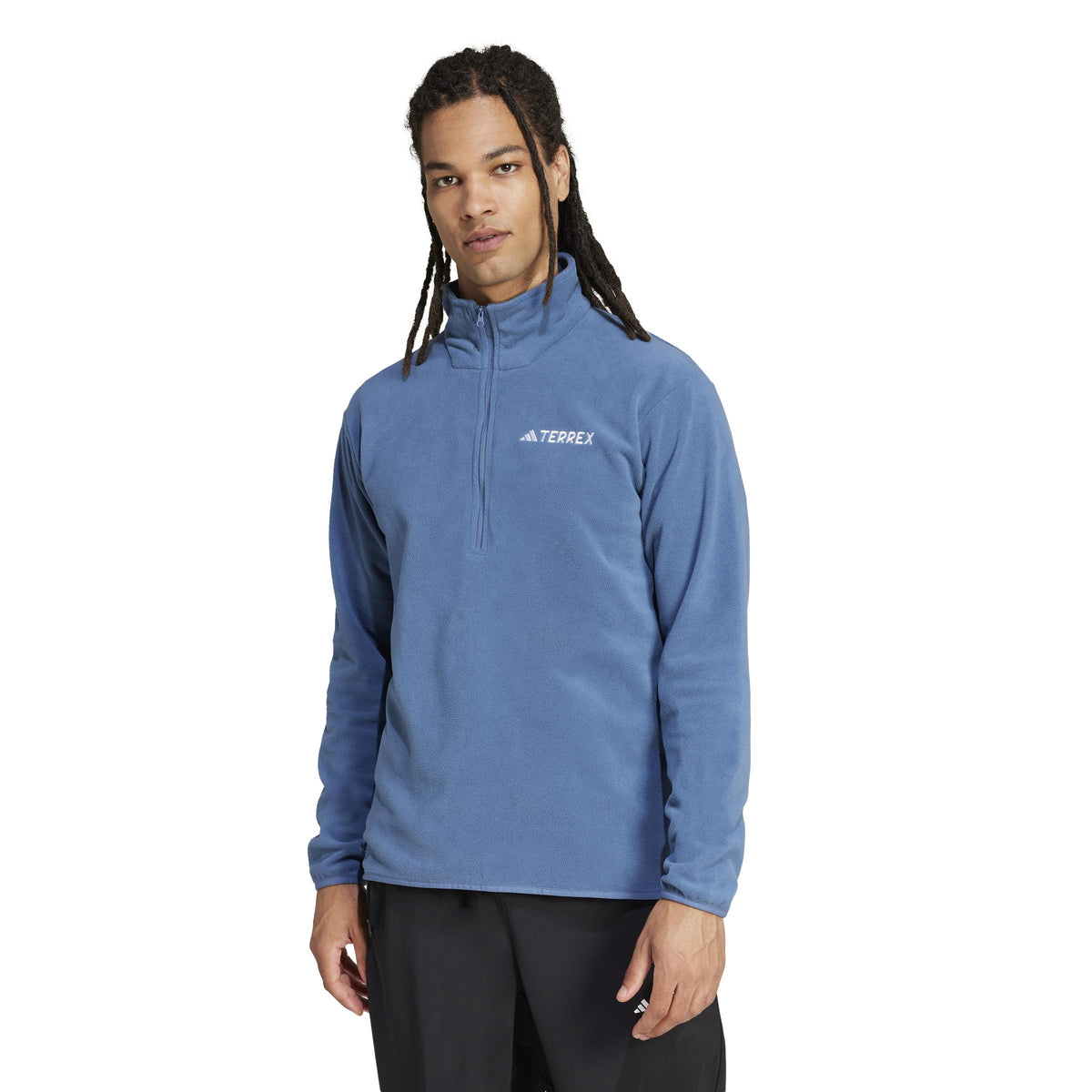 adidas Men's Terrex Multi Essentials Half-zip Fleece Hiking Jacket