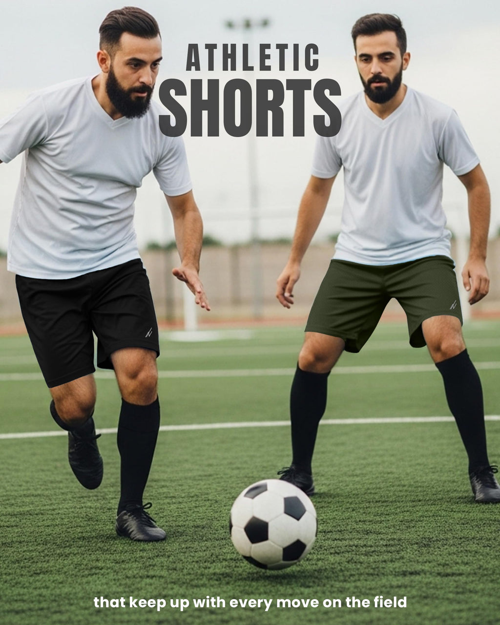NY Threads Multipack Breathable Mesh Mens Athletic Shorts Loose-Fit Shorts