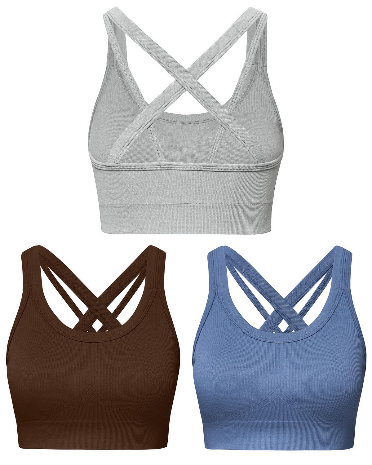 Women's High-Support Criss-Cross Sports Bra