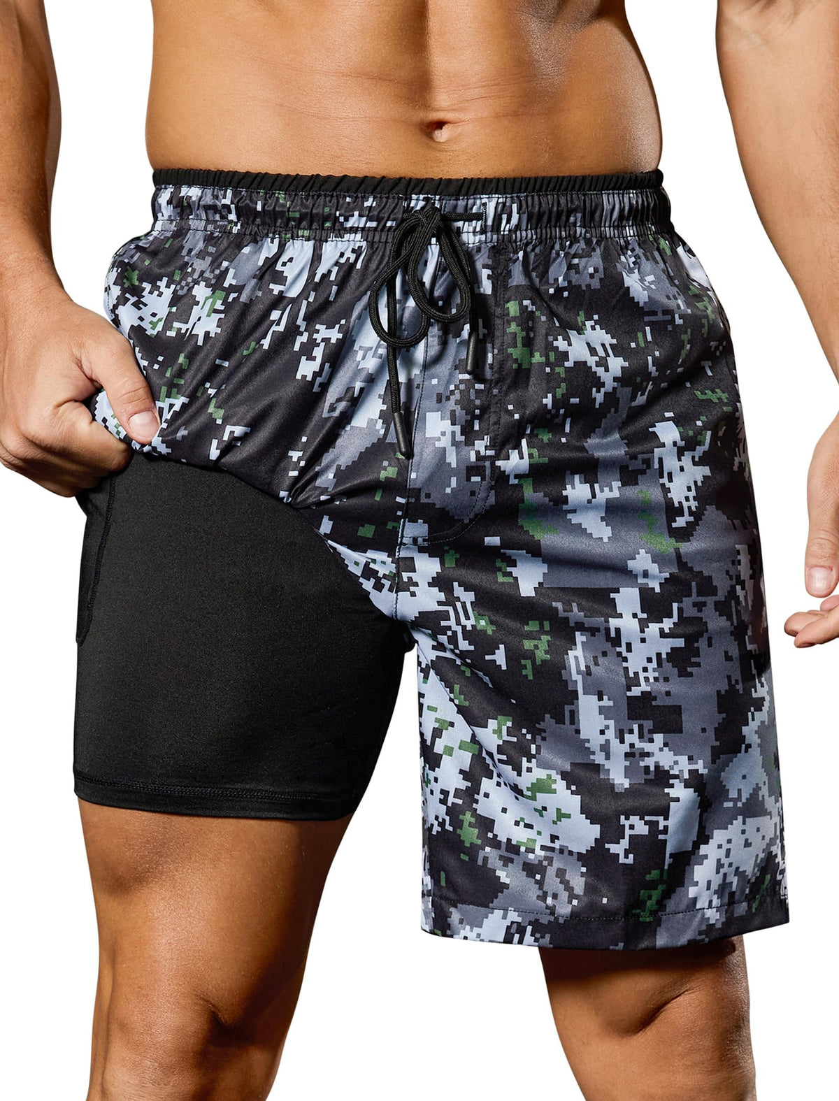 Men’s 2-in-1 Quick-Dry Running Shorts