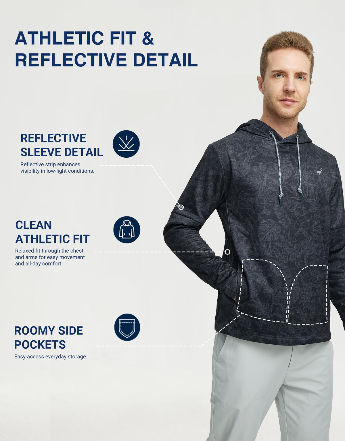 Men’s Dry-Fit Fleece Golf Hoodie